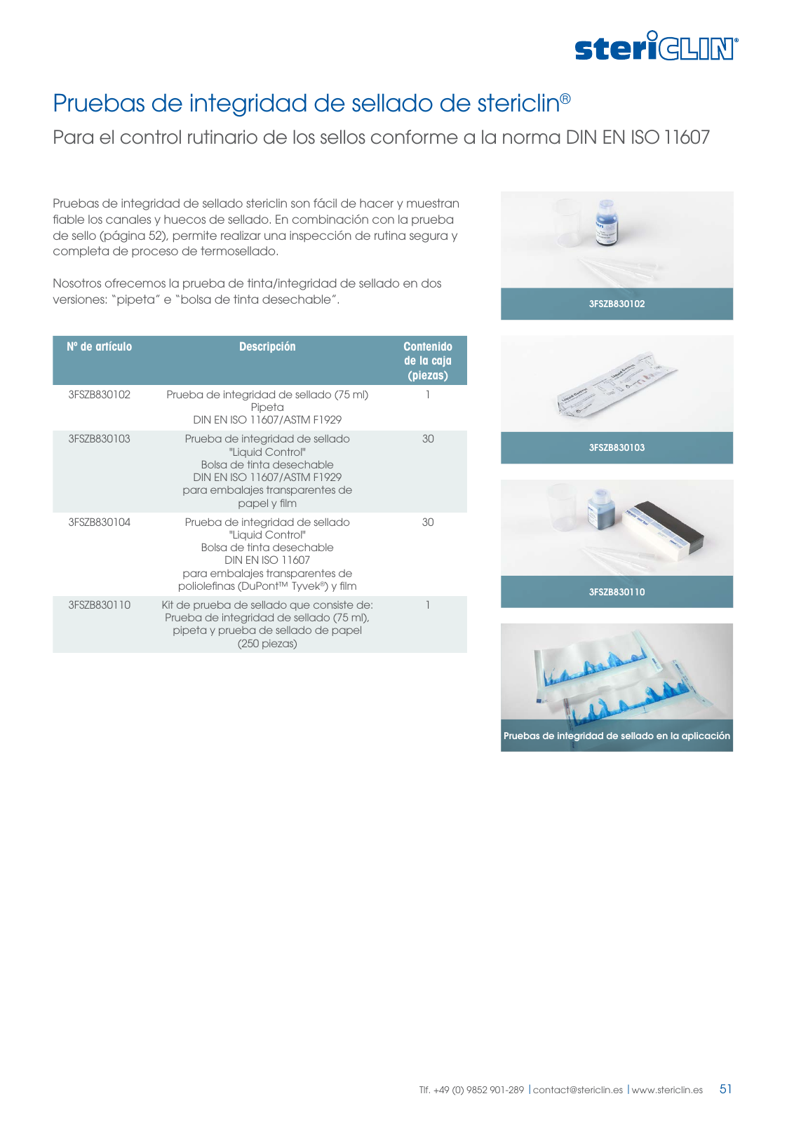 Vorschau stericlin® Catalogo de productos 2017 Seite 51